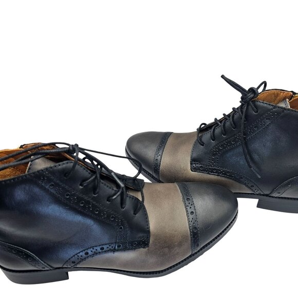 Pikolinos 8.5 Royal Flat Lace-Up Ankle Boots Lead EU 39 New w/Tag No Box - Picture 11 of 16